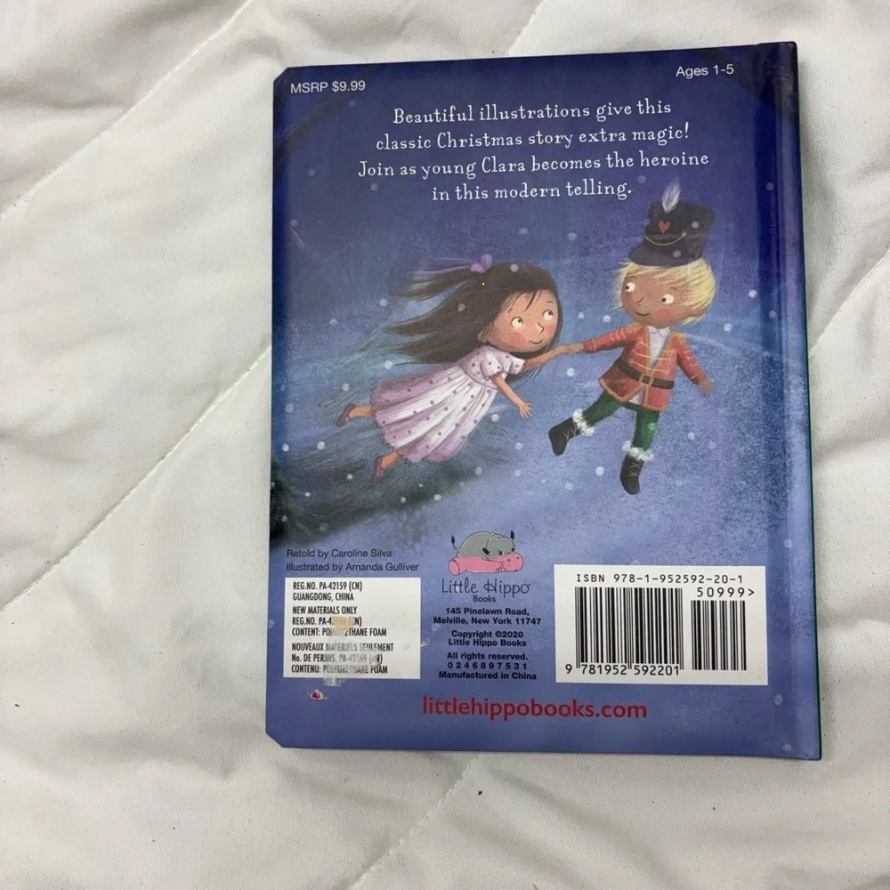 The Nutcracker Book with Illustrated Cover Christmas Holiday Book